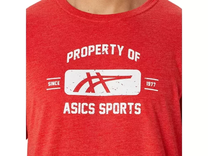KURZARM-SPORT-T-SHIRT „PROPERTY OF ASICS“