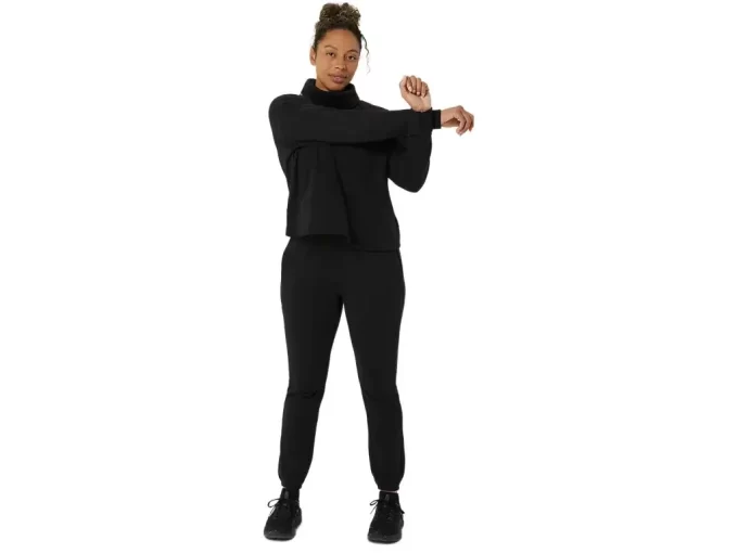 OBERTEIL AUS FRENCH TERRY MIT HOHEM KRAGEN