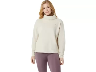 OBERTEIL AUS FRENCH TERRY MIT HOHEM KRAGEN