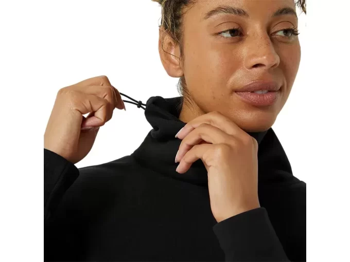 OBERTEIL AUS FRENCH TERRY MIT HOHEM KRAGEN