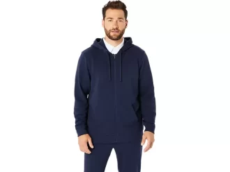 SWEAT-KAPUZENPULLOVER MIT DURCHGEHENDEM REISSVERSCHLUSS