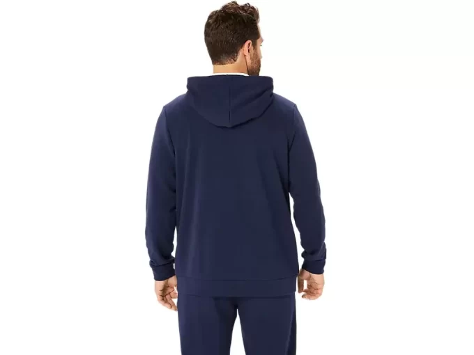 SWEAT-KAPUZENPULLOVER MIT DURCHGEHENDEM REISSVERSCHLUSS