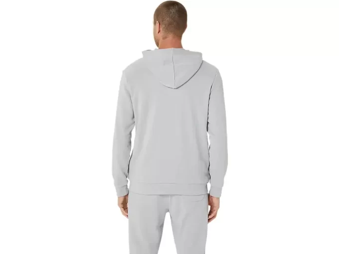 SWEAT-KAPUZENPULLOVER MIT DURCHGEHENDEM REISSVERSCHLUSS