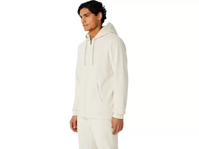 SWEAT-KAPUZENPULLOVER MIT DURCHGEHENDEM REISSVERSCHLUSS