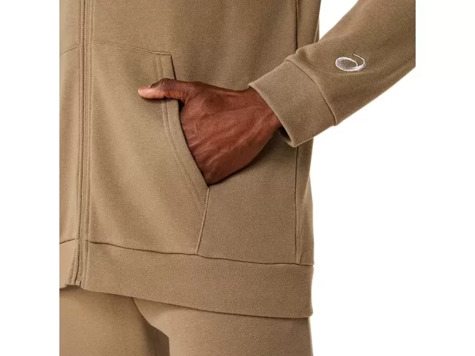 SWEAT-KAPUZENPULLOVER MIT DURCHGEHENDEM REISSVERSCHLUSS SWEAT-KAPUZENPULLOVER MIT DURCHGEHENDEM REISSVERSCHLUSS