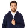 SWEAT-KAPUZENPULLOVER MIT DURCHGEHENDEM REISSVERSCHLUSS