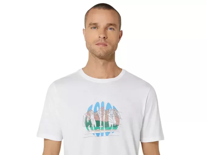 UNISEX ASICS CELEBRATE OUR HOME KURZARM-T-SHIRT UNISEX ASICS CELEBRATE OUR HOME KURZARM-T-SHIRT