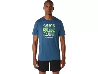 UNISEX ASICS RUN OUTSIDE CLUB KURZARM-T-SHIRT