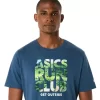 UNISEX ASICS RUN OUTSIDE CLUB KURZARM-T-SHIRT