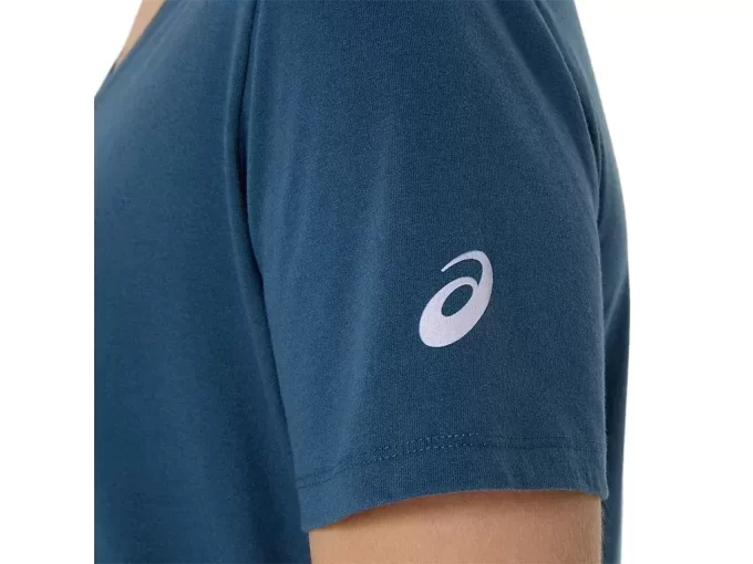 V-Ausschnitt mit Sonnenblumen-Slogan für Damen